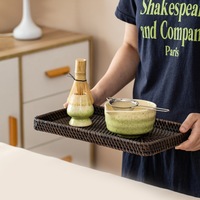 YUBIN – Vente directe usine – Ensemble classique vert clair avec bol à matcha à pois, fouet à matcha, filtre et coffret cadeau, personnalisable avec logo