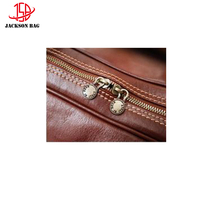 Herren-Reisetasche aus Kalbsleder mit Monogramm, faltbarer Koffer mit Messing-Reißverschluss, Reisegepäck, Umhängetasche