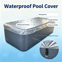 CE Großer Rechteckiger Aufblasbarer Swimmingpool aus Laminiertem PVC für Garten und Familie, Luftdichter Aufblasbarer Pool für den Außenbereich