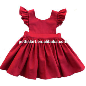 red colour frock