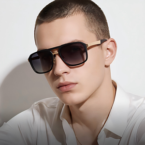 Gafas de Sol Polarizadas MORESE S15217 Unisex, Montura Metálica Cuadrada, Protección UV400, para Deportes al Aire Libre, Disponibles en Stock - Product Image 1