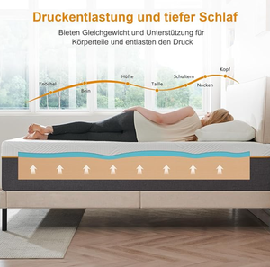 Colchón Ortopédico de Espuma Viscoelástica de Alta Densidad de 14 Pulgadas con Gel Refrigerante, Sensación Suave y Soporte para la Espalda - Product Image 5