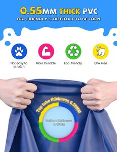 Outdoor Backyard Non-Slip Thickened Durable and Foldable Splash Pad Large Summer Outdoor Water Play Sprinkler <b>Pool</b> Mat Toys <b>for</b> - Product Image 4