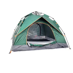 사용자 정의 저렴한 자동 4 명 대형 가족 해변 하이킹 여행 모기 접이식 팝업 방수 캠핑 야외 텐트