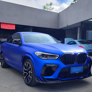 Vinilo Adhesivo para Automóviles, Rollo de Vinilo de PVC para Envolver Todo el Automóvil, Color Azul Cromo Mate, Protección UV Antiarañazos, Garantía de 3 Años - Product Image 1