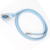 Câble DB9 vers RJ45 6 pieds Console Device Management Adaptateur série Bleu RJ45 Mâle vers DB9 Femelle