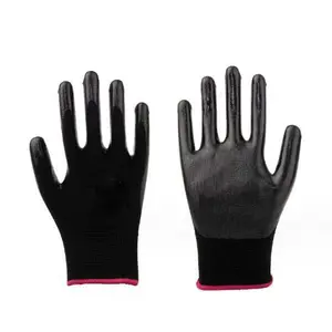 Guantes de mano de nailon de nitrilo para construcción industrial Guante DE TRABAJO DE SEGURIDAD antideslizante