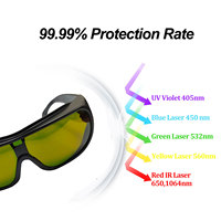 Lunettes à rayonnement IR Diode Ipl OD5 OD7 800-1100 Machine de découpe de fibres 740-850nm Lunettes de protection laser pour protection des yeux