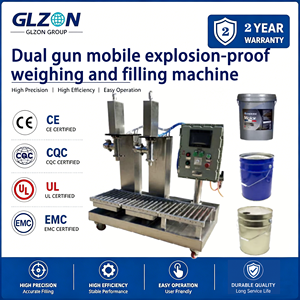 La machine de remplissage à double tête 1-25L convient au remplissage de résine/solvant/agent de durcissement/colle/épice - Product Image 1