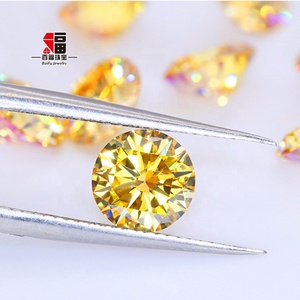 Baifu Jewelry ราคาส่ง moissanite ทองคําเข้มทรงกลมหลวม - Product Image 2