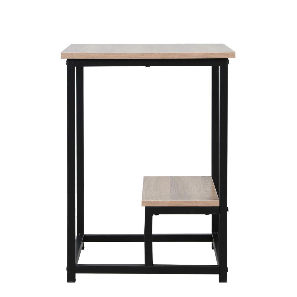 Table D'appoint moderne avec Étagère De Rangement table basse avec la jambe en métal
