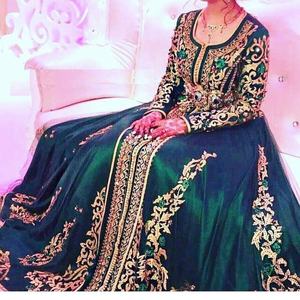 ATIYA LIBAS Royal Vert Élégant Belle Lehenga Choli Lourd Zardozi Broderie Acétate Etage Longueur pour Robe de Mariée - Product Image 1