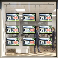 Écran d'affichage numérique commercial couleur 1080p de 43 pouces avec télécommande CMS, montage au plafond/mural pour les magasins et l'immobilier