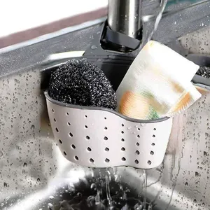 Plastic Eco-Friendly Multifunction <b>Sink</b> Drain <b>Basket</b> Storage Rack Soap Holder Organizer Sponge Shelf Colander Hanging Faucet - Product Image 4