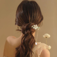 Épingle à cheveux haut de gamme de style chinois antique en alliage, motif cheval, accessoire pour cheveux pour femme, cadeau