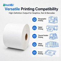 Rouleau Jumbo en PP Blanc Mat Autocollant pour Impression Offset