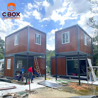 Casa Contenedor Desmontable Modular Prefabricada de Dos Pisos, Residencia de Dos Plantas, Vivienda Familiar