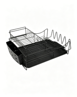 Étagère de rangement de cuisine moderne en fer, double couche, pour vaisselle et bols, étanche, réglable, durable, portable, de type sur pied