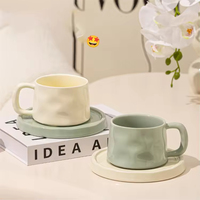 Vente en gros de tasses à café espresso épaisses personnalisées, tasses en porcelaine, tasses en céramique pour café latte, cappuccino