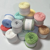 Fil de Coton Creux Peigné 3mm Teint Rond pour Tricot à la Main, Crochet Fait à la Main DIY de Corée, Corde de Coton, Vente en Gros Usine