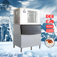 Machine à glace commerciale quotidienne en flocons de 2 tonnes pour la conservation des fruits Machine à glace en flocons de refroidissement après récolte pour maintenir la fraîcheur