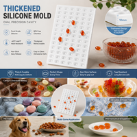 Moule à bonbons gélifiés 4,5 ml en silicone platine de qualité alimentaire, cavité ovale, résistant à la chaleur pour la cuisson, le savon, forme personnalisée ODM