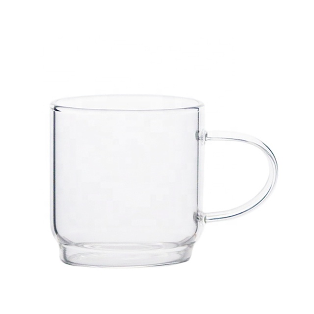 cylinder glass tea cup clear borosilicate glass coffee mug warm beverages mug