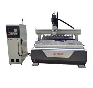 Full Automatic Multi Functional Woodworking Machinery 1325 1530 2030 ATC Wood CNC Router Machine with Auto Tools Changer