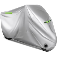 Housse de moto universelle toutes saisons qualité météo imperméable à l'eau protection solaire extérieure nuit réfléchissante