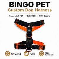 Harnais tactique pour chien, rembourré et doux, boucle en métal durable, logo personnalisé de luxe pour chiens de petite et moyenne taille, pour la promenade
