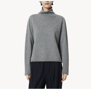Designer's Stylish Turtleneck Oversize Cashmere/Wool Sweater Pullover Tops Cozy and <strong>Slouchy</strong> Style Blank Women's Sweater <strong>Jumper</strong> - Product Image 1