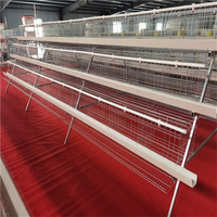 Cage à poulets manuelle économique, type A, 3 niveaux, en treillis métallique galvanisé pour poules pondeuses, montage facile, usage agricole
