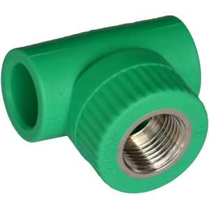 T roscada hembra en forja y fundición de plástico PP 1/2X25 para aplicaciones de plomería y agua - Product Image 1