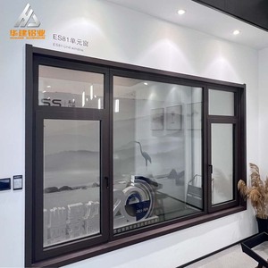 Màu đen đơn giản cao cấp giá trị cửa sổ nhà với màn hình nhiệt phá vỡ đôi kính cửa sổ nhôm cửa sổ - Product Image 2