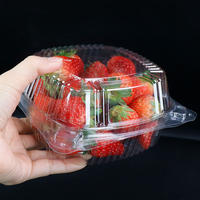 Scatole Trasparenti Quadrate con Coperchio a Cerniera 6 X 6 Pollici per Insalata, Dessert, Prodotti da Forno