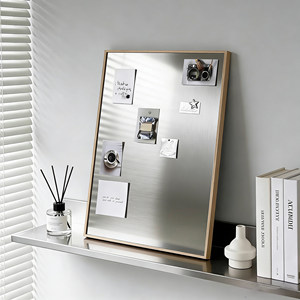 Marco Magnético de Acero Inoxidable para <span class=keywords><strong>Fotos</strong></span>, Color Madera, Moderno, Minimalista, DIY, Exhibición de <span class=keywords><strong>Fotos</strong></span> de Moda, Sensación de Alta Gama, Magnético para Refrigerador - Product Image 1