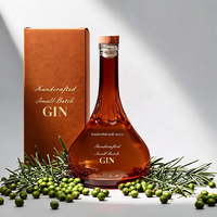 Bouteille en verre super-flint de luxe 530 ml vide pour spiritueux, liqueur, whisky, vodka, brandy, gin, rhum – Emballage personnalisé, vente en gros, OEM