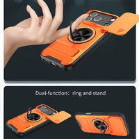 Coque de téléphone magnétique avec support rotatif pour iPhone 17 Air 16 15 14 Pro Max, avec anneau de support et fonction béquille