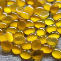 Prix de gros Perles de chalcédoine jaune naturelle de qualité AAA/AA, cabochon ovale, 11x9mm, poids normal, certifiées par un tiers