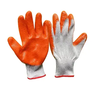 Ручные перчатки из хлопка с резиновым покрытием