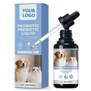 Suplementos Líquidos Probióticos para Cuidado da Saúde de Animais de Estimação OEM Sabor Personalizado Líquido Probiótico para Cães e Gatos Propriedades Antiparasitárias - Product Image 1