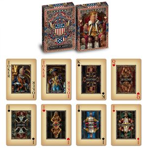 Carte da Poker Personalizzabili <span class=keywords><strong>Zoe</strong></span> Brand USA (in Carta) con Design Bandiera USA, Pronte per la Spedizione Transfrontaliera, per Giochi di Scacchi e Carte - Product Image 2