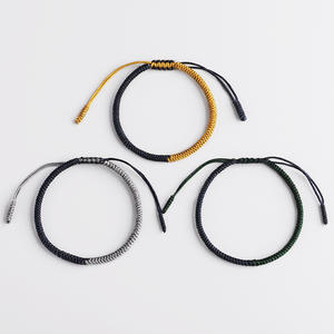 Perhiasan Buddha Jimat Keberuntungan Bagus Gelang <span class=keywords><strong>Tibet</strong></span> & Gelang untuk Wanita dan Pria Buatan Tangan Tali Simpul Gelang - Product Image 4