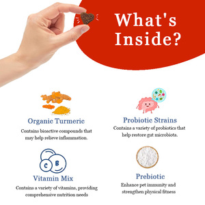 Masticables Suaves para Perros No Mo Poo con Probióticos, Enzimas Digestivas, Disuasor de la Ingesta de Excrementos, Vitaminas, Salud Intestinal, Absorción Rápida, Seguro para Perros - Product Image 2