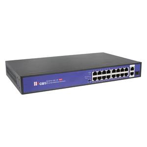16*10/100M 2*10/100/1000M RJ45-Port 1*1000M SFP-Glasfaser-POE-Switch, unterstützt Standard-POE 10/250-Meter-Fern-VLAN - Product Image 2