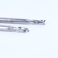 Fraise à dégrossir en carbure monobloc à 2 dents, à bord dentelé, à rainures ondulées, queue droite, pour usinage CNC des métaux