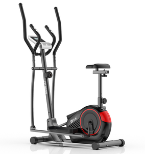 <span class=keywords><strong>Elliptique</strong></span> manuel magnétique 2-en-1 avec siège et vélo d'exercice, 8 niveaux de résistance, écran LCD, pliable, usage commercial - Product Image 4