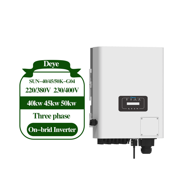 On/Off-Grid deye Solar Power Inverters 220/380V Three Phase Inverter Energy Storage System Hybrid Inverters SUN-40/45/50K-G04