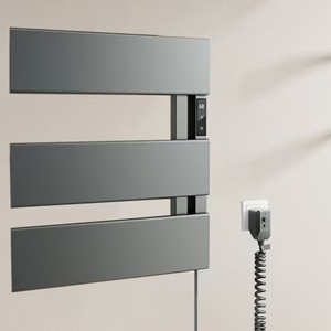 Calentador de Toallas Eléctrico de Pared con Temporizador, Control de Temperatura, Conexión Directa, Calentamiento Rápido, <span class=keywords><strong>Panel</strong></span> Táctil Inteligente - Product Image 4