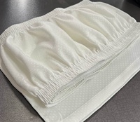 XZR-130 Accessoires funéraires de style européen, doublure de cercueil en tissu jacquard, robe en satin